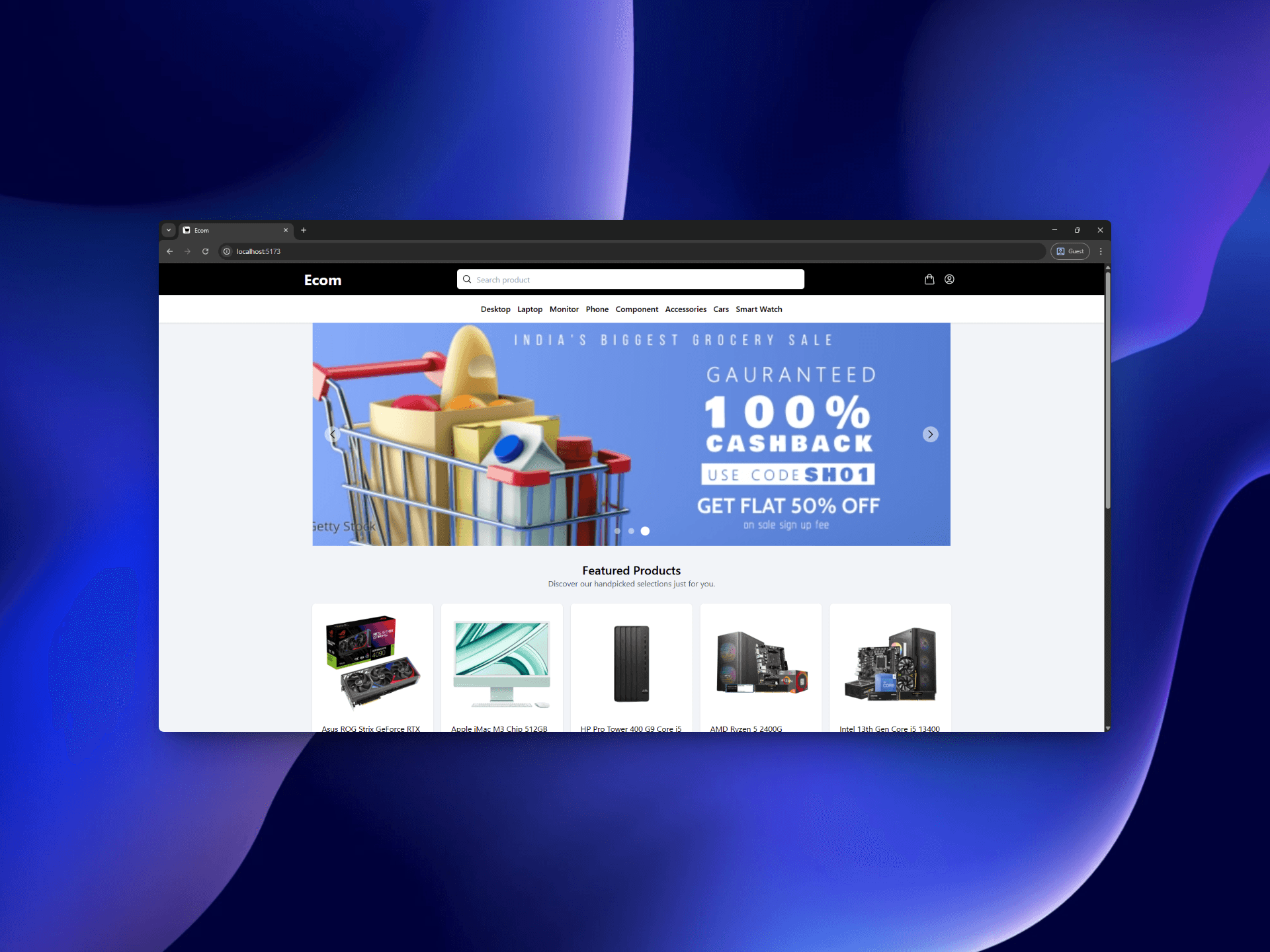 React E-commerce Platform